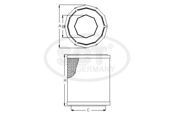 SCT GERMANY oro filtras SB 030